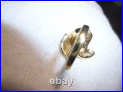 James Avery Retired 14K Yellow Gold Rose Ring Size 3.25 Rare