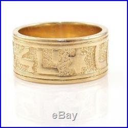 James Avery Retired 14K Yellow Gold Song of Solomon Band Ring Size 8