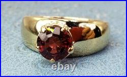 James Avery Retired 14k 1.5ct Garnet Ring Sz7.5 vintage style