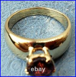 James Avery Retired 14k 1.5ct Garnet Ring Sz7.5 vintage style