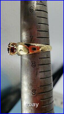 James Avery Retired 14k 1.5ct Garnet Ring Sz7.5 vintage style