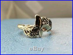 James Avery Retired 14k 1st Generation Butterfly Ring. Old! Solid Gold Sz 7.75