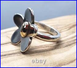 James Avery Retired 14k/. 925 Daisy Ring Sz5.25 Cute And Fun To Wear