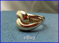 James Avery Retired 14k Cadena Love Ring Sz7. Heavy solid gold. Good condition