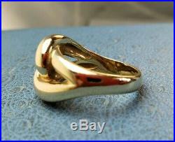 James Avery Retired 14k Cadena Love Ring Sz7. Heavy solid gold. Good condition