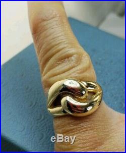 James Avery Retired 14k Cadena Love Ring Sz7. Heavy solid gold. Good condition