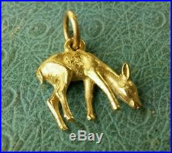 James Avery Retired 14k Fawn -Deer- Bambi-Doe charm mint condition uncut ring