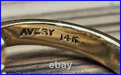 James Avery Retired 14k Garnet Claddagh Ring Sz6