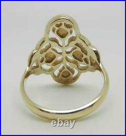 James Avery Retired 14k Gold Quatrefoil Rose Ring Size 9 Rare Lb3178