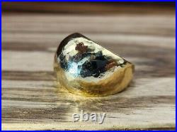 James Avery Retired 14k Hammered Dome Ring Sz5.75