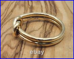 James Avery Retired 14k Lovers Knot Ring Size9
