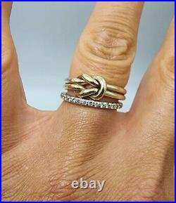 James Avery Retired 14k Lovers Knot Ring Size9