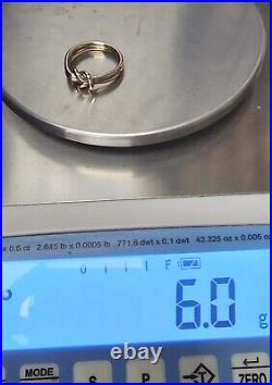 James Avery Retired 14k Lovers Knot Ring Size9