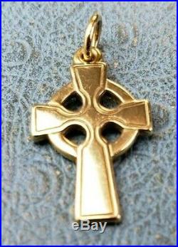 James Avery Retired 14k MED Cross Charm Mint Condition Uncut Ring