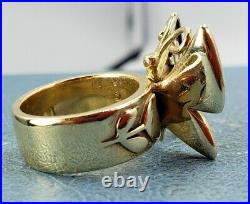 James Avery Retired 14k Mariposa Ring Solid Condition Hot Ticket Item Sz5