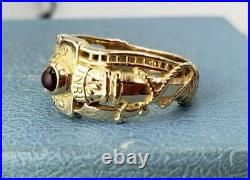James Avery Retired 14k Mens Martin Luther Ring Rare In Good Condition Lowest $$