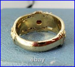 James Avery Retired 14k Mens Martin Luther Ring Rare In Good Condition Lowest $$
