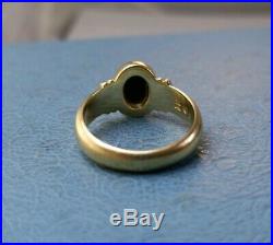 James Avery Retired 14k Onyx Bead Ring Sz6.5