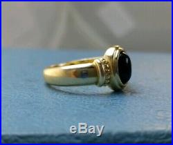 James Avery Retired 14k Onyx Bead Ring Sz6.5