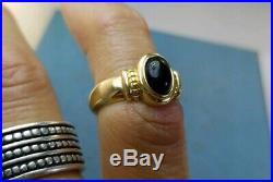 James Avery Retired 14k Onyx Bead Ring Sz6.5