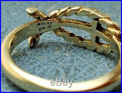 James Avery Retired 14k Rope Ichthus Ring Sz5