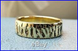 James Avery Retired 14k Tiger Stripes Ring Size10