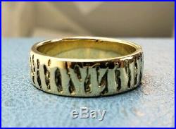 James Avery Retired 14k Tiger Stripes Ring Size10