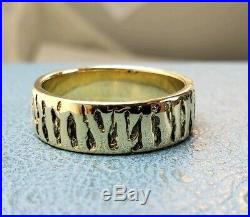 James Avery Retired 14k Tiger Stripes Ring Size10