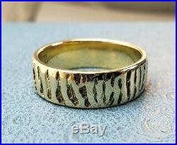 James Avery Retired 14k Tiger Stripes Ring Size10