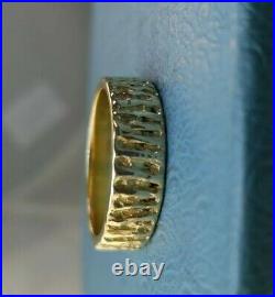 James Avery Retired 14k Tiger Stripes Ring Size 11.5 Near Mint Condition