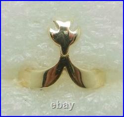 James Avery Retired 14k Yellow Gold Descending Dove Ring Rare Find Lb3142