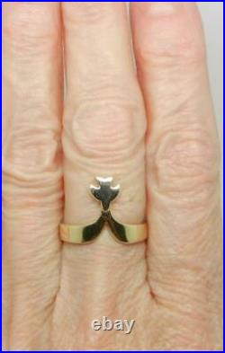 James Avery Retired 14k Yellow Gold Descending Dove Ring Rare Find Lb3142