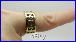 James Avery Retired 14k Yellow Gold Four Seasons Ring Band Lb3054