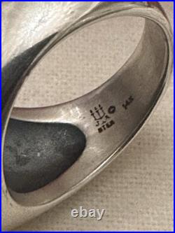 James Avery Retired 14kt Gold & Sterling Silver WBand Radiant Cross Ring Sz 7.5