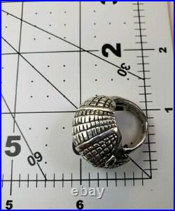 James Avery Retired 3D Armadillo Ring Size 5 worn for a week Mint Condition. 925