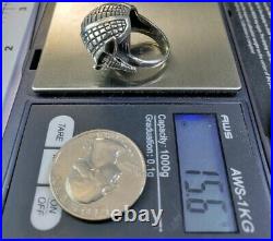 James Avery Retired 3D Armadillo Ring Size 5 worn for a week Mint Condition. 925