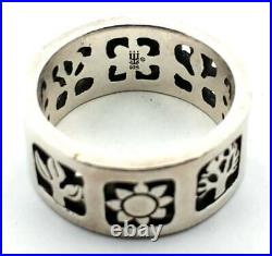 James Avery Retired 4 Seasons 925 Sterling Silver Band 6.1 Grams Size-5.75