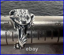 James Avery Retired 925 3D Frog Wrap Ring Sz 9.5 8.7 Grams