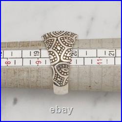 James Avery Retired 925 Silver Beaded Flower Ring Sz 9.5 James Avery Retired 925 Silver Beaded Flower Ring Sz 9.5