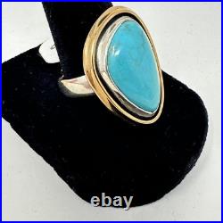 James Avery Retired 925 Silver & Bronze Puerto De Luna Turquoise Ring Size 9 James Avery Retired 925 Silver & Bronze Puerto De Luna Turquoise Ring Size 9