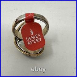James Avery Retired 925 Silver & Bronze Puerto De Luna Turquoise Ring Size 9