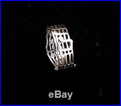 James Avery Retired. 925 Silver Musical Notes Amazing Grace Ring Size 11-11.5