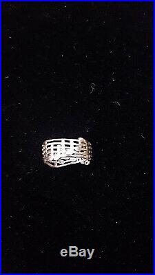 James Avery Retired. 925 Silver Musical Notes Amazing Grace Ring Size 11-11.5