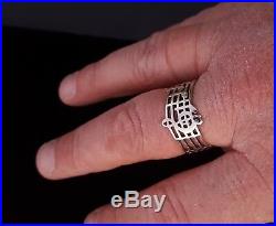 James Avery Retired. 925 Silver Musical Notes Amazing Grace Ring Size 11-11.5