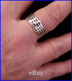 James Avery Retired. 925 Silver Musical Notes Amazing Grace Ring Size 11-11.5