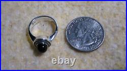 James Avery Retired 925 Sterling Cabochon Onyx Gemstone Beaded Ring Size 5.5