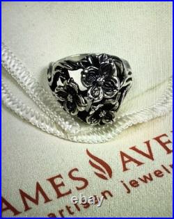 James Avery Retired 925 Sterling Silver 3 Triple Flower Dogwood Ring Size 7.75 James Avery Retired 925 Sterling Silver 3 Triple Flower Dogwood Ring Size 7.75