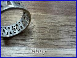 James Avery Retired 925 Sterling Silver 925 Faith Love Hope Ring Size 8.75 L631