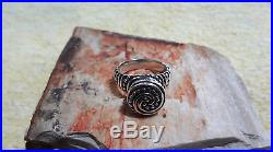 James Avery Retired 925 Sterling Silver African Beaded Swirl Ring Size 7.0