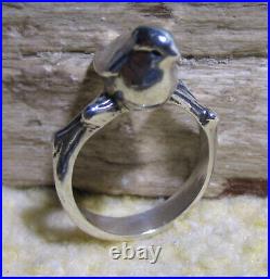 James Avery Retired 925 Sterling Silver Bird On A Branch Ring Size 9.5